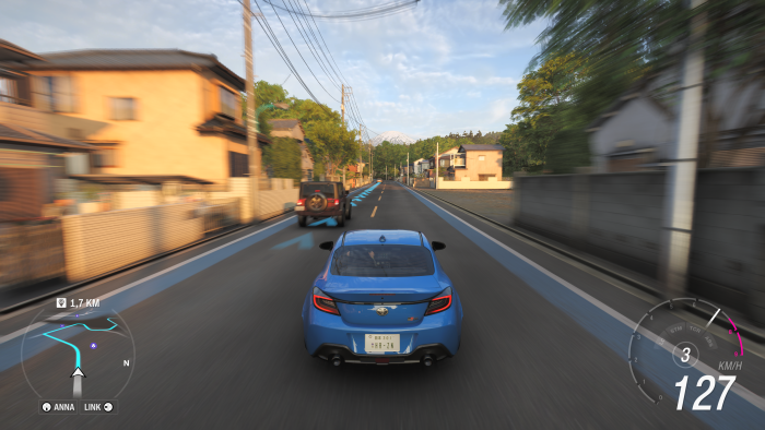 In der Abendsonne fahren wir in Richtung Fuji. (Bild: Microsoft; Screenshot: Golem)